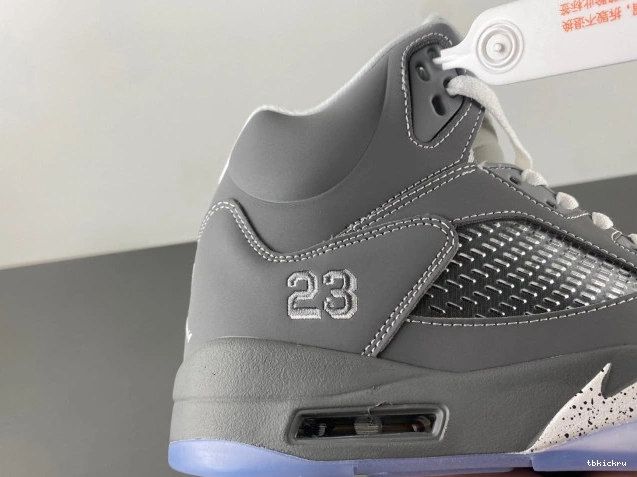 Reps TBkick Jordan Retro 5 Wolf Grey 136027-005 Air 0627